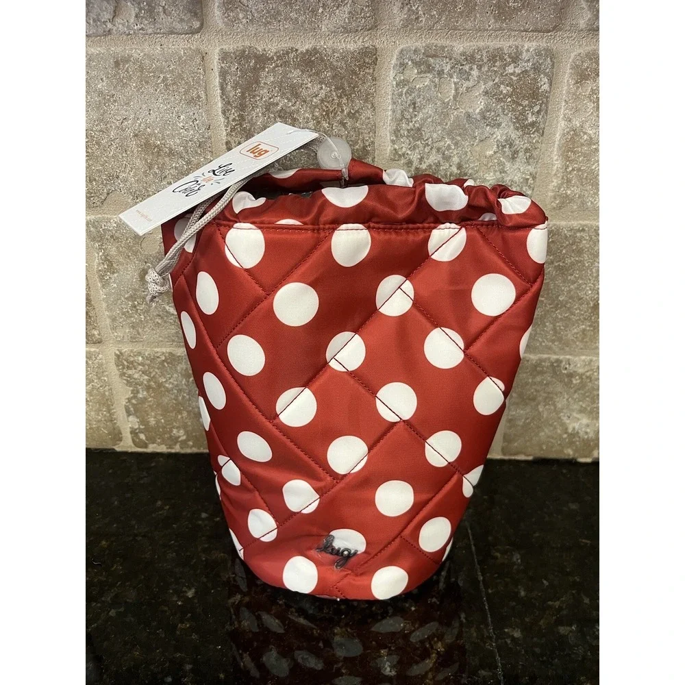 LUG Tumbler Storage Pouch - Crimson‎ Dot NWT